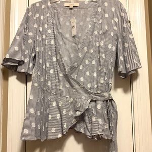 NWT Loft Wrap Top